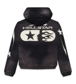 Hellstar Studios Zip Up Hoodie Black - Image 3