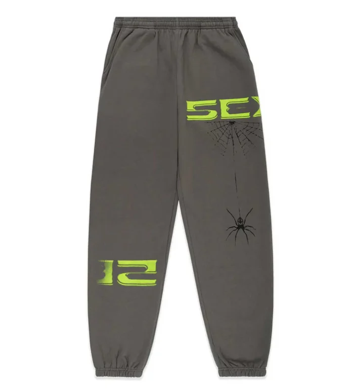 Sp5der 5ex Sweatpants Dark Grey - Image 1