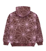 Sp5der AOP Hoodie Brown/Pink - Image 2