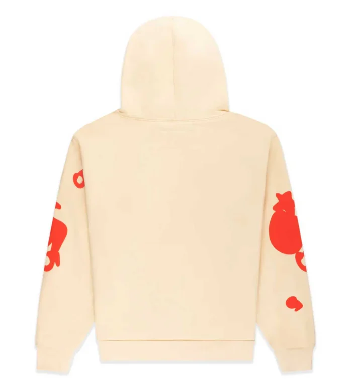 Sp5der Beluga Hoodie Cream/Red - Image 3
