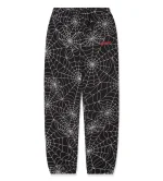Sp5der Embroidered AOP Sweatpants Black - Image 2