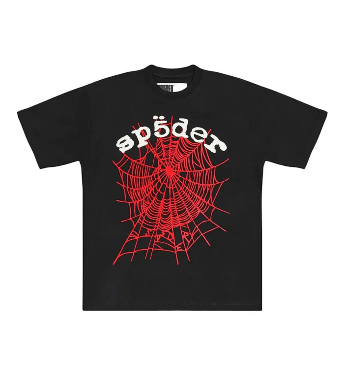 Sp5der OG Logo V2 HW Tee Black - Image 1