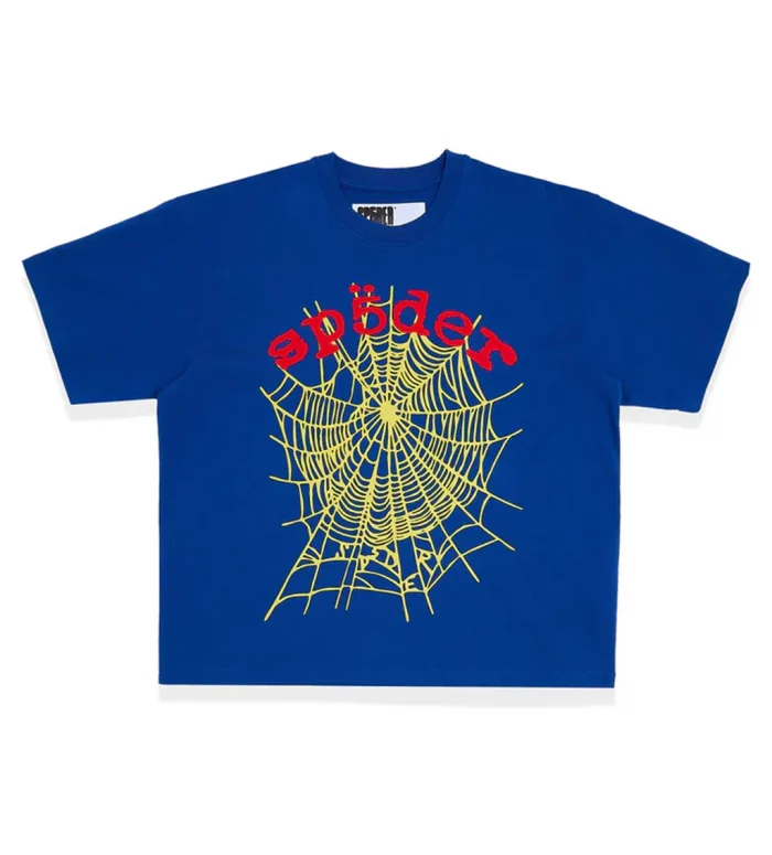 Sp5der OG Logo v2 HW Tee Navy - Image 1