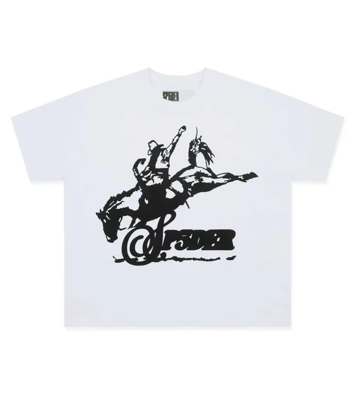 Sp5der Rodeo HW Tee White - Image 1