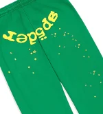 Sp5der Star OG Web V2 Sweatpants Green - Image 3