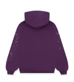 Sp5der Star OG Web v2 Hoodie Purple - Image 3