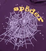 Sp5der Star OG Web v2 Hoodie Purple - Image 4