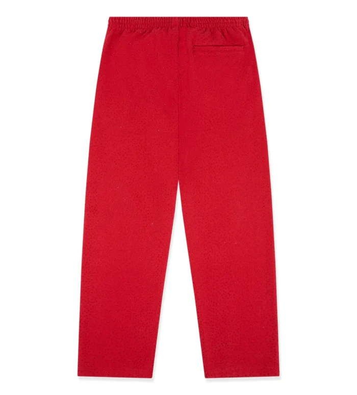 Sp5der VVS Webstone Sweatpants Red - Image 2