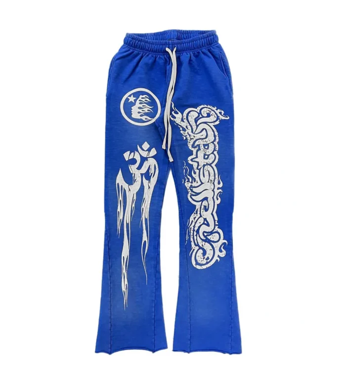 Hellstar Studios Racer Flare Sweatpants Blue - Image 1
