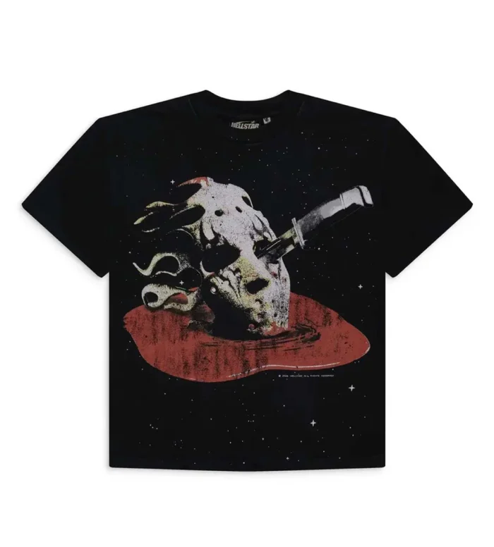 Hellstar Halloween Killer Mask Jason Tee Black - Image 1