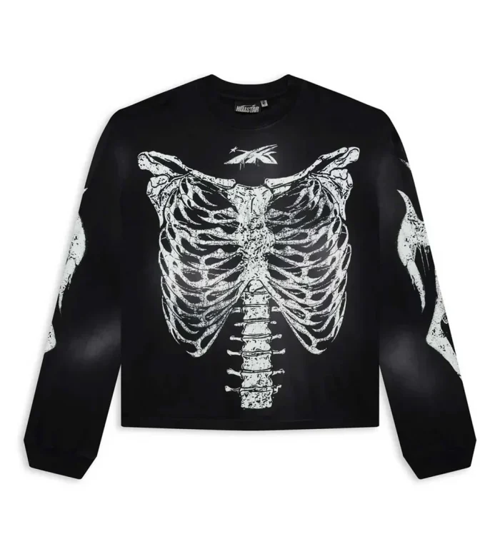 Hellstar Halloween Skeleton L/S Tee Black - Image 1