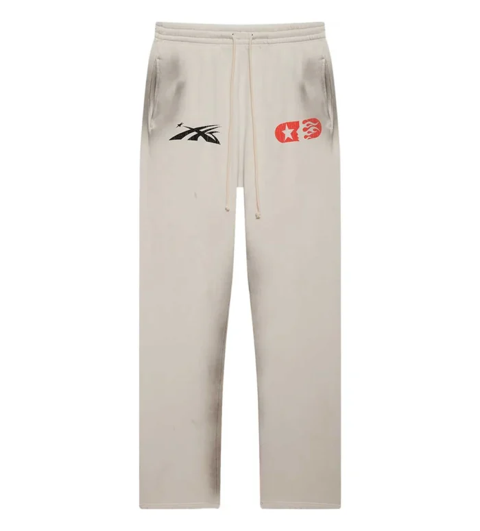 Hellstar Sports Beat Us Sweatpants White - Image 1