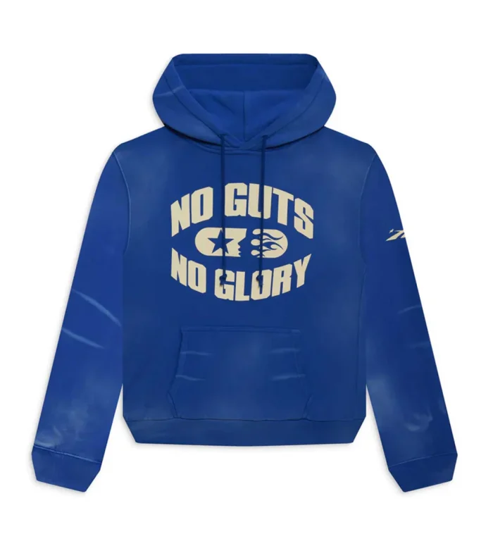 Hellstar Sports No Guts No Glory Hoodie Blue - Image 1