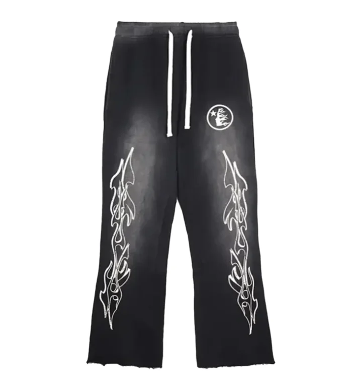 Hellstar Studios Flare Sweatpants Black - Image 1
