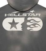 Hellstar Studios Zip Up Hoodie Grey - Image 4