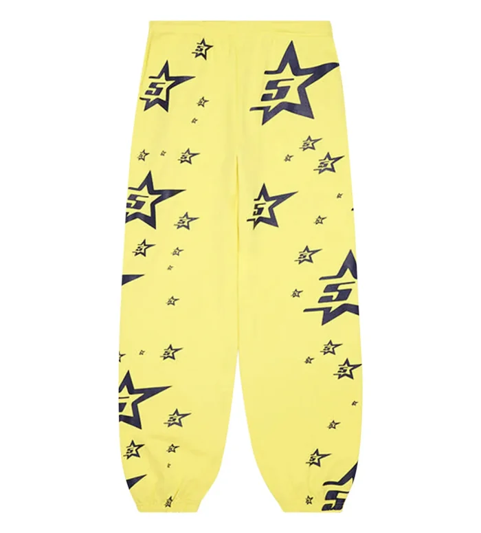 Sp5der 5star Sweatpants Yellow - Image 1