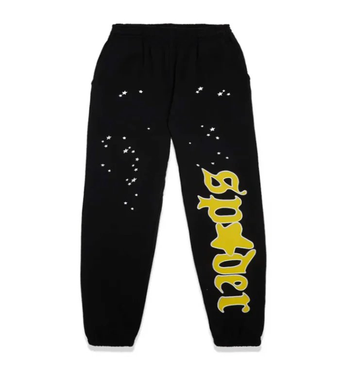 Sp5der Black Jeffery Sweatpants - Image 1