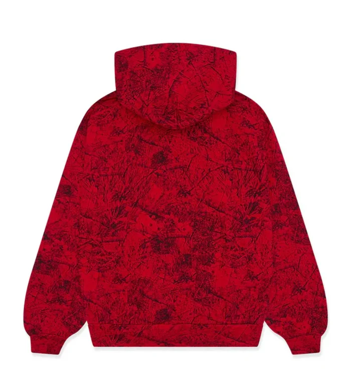 Sp5der OG Tree Camo Hoodie Red - Image 4