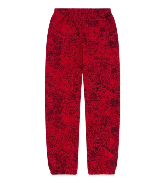 Sp5der OG Tree Camo Sweatpants Red - Image 2