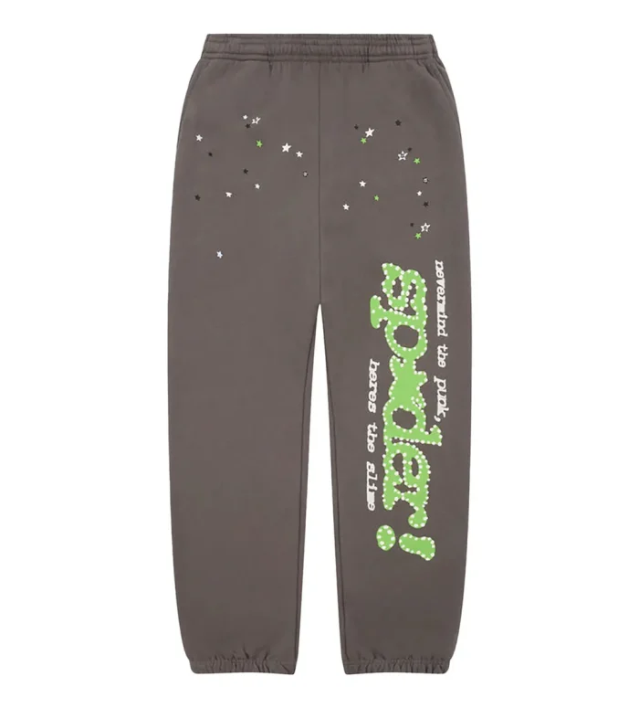 Sp5der Punk V2 Sweatpants Slate Grey - Image 1