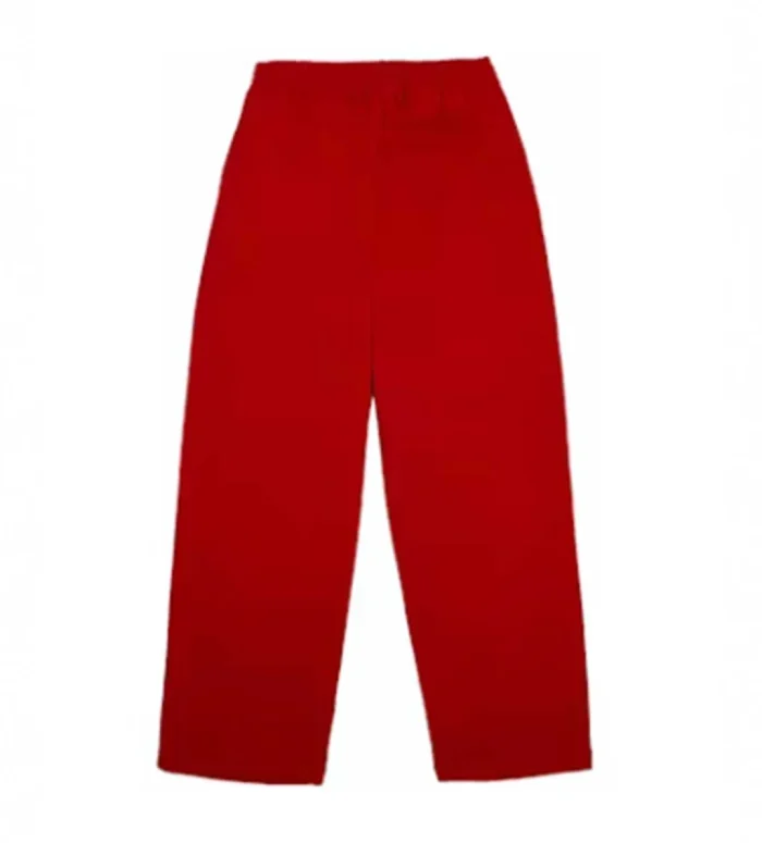 Sp5der Red Atlanta Open Leg Sweatpants - Image 3