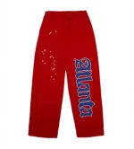 Sp5der Red Atlanta Open Leg Sweatpants