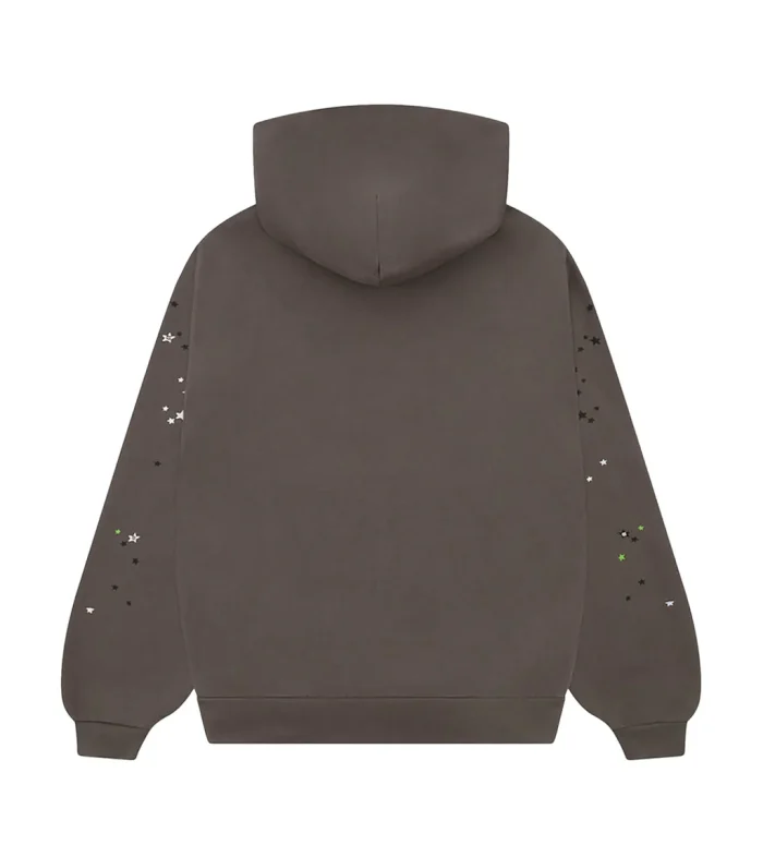 Sp5der Punk V2 Hoodie Slate Grey - Image 3