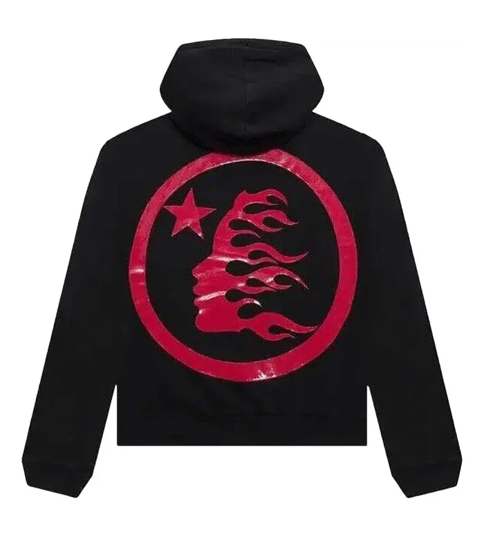 Hellstar Sports Logo Hoodie Black/Red - Image 3