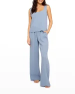 Textured Crepe Wide-Leg Pants - Image 3