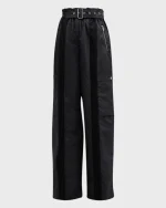 Recycled High-Rise Wide-Leg Cargo Pants