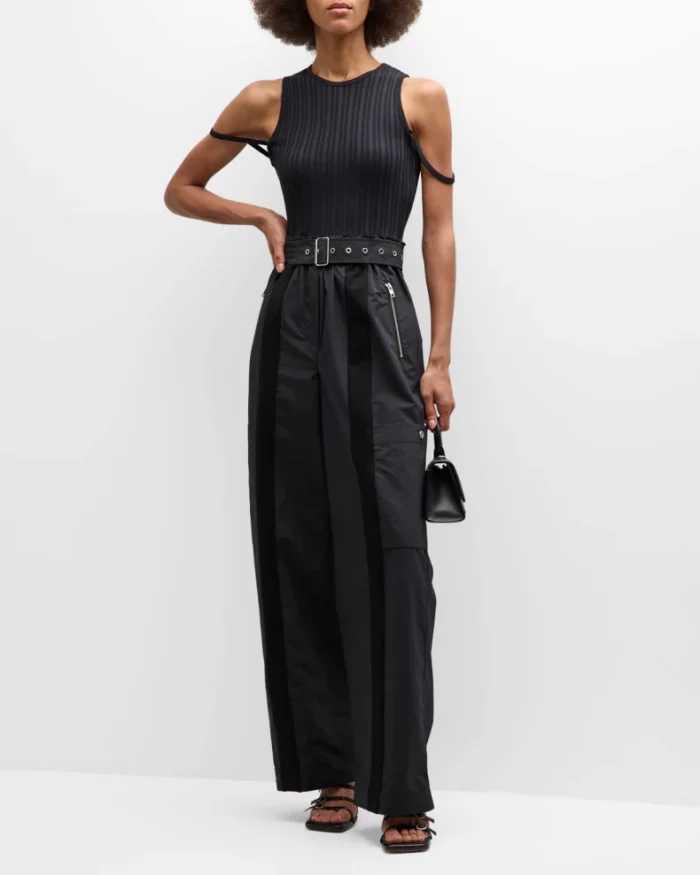 Recycled High-Rise Wide-Leg Cargo Pants - Image 4