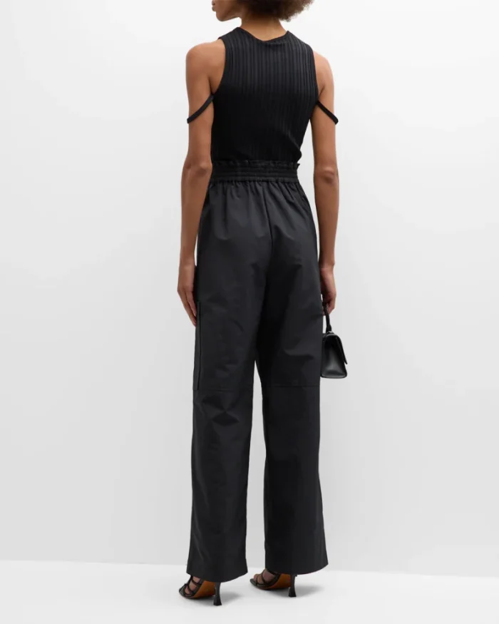 Recycled High-Rise Wide-Leg Cargo Pants - Image 5