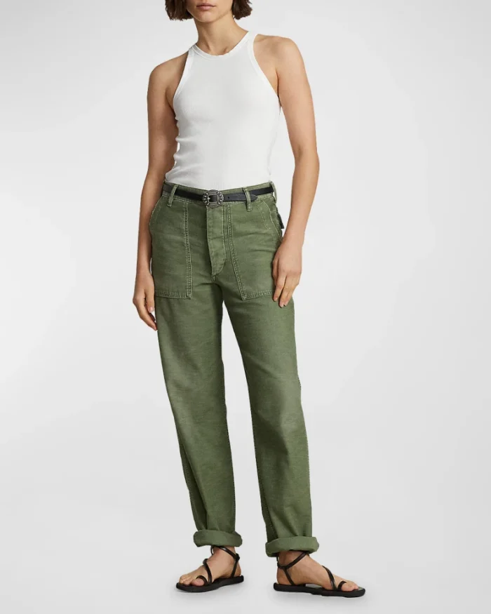 Cotton Sateen Utility Pants - Image 2