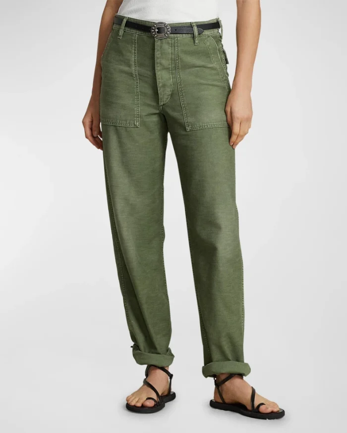 Cotton Sateen Utility Pants - Image 4
