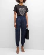 Giles Denim Jogger Pants - Image 3