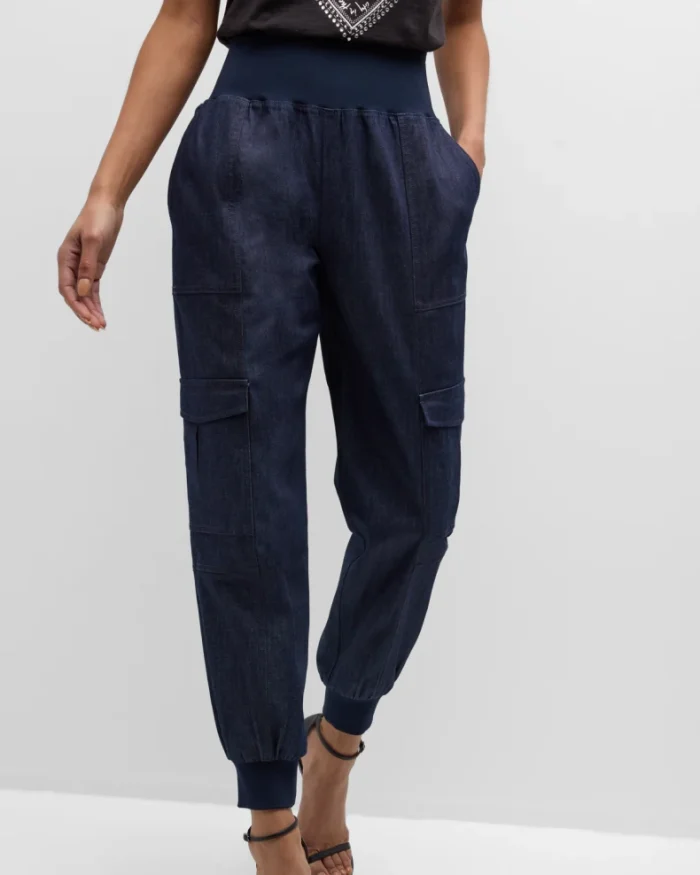 Giles Denim Jogger Pants - Image 6