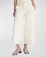 Utility Wide-Leg Cropped Pants