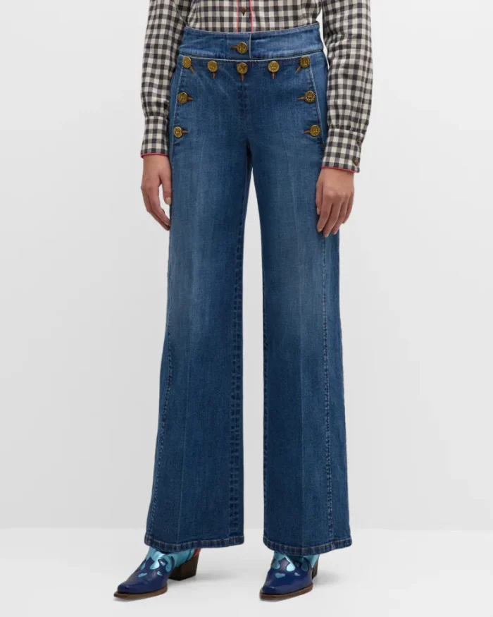 Sailor Buttoned Jeans - Image 3