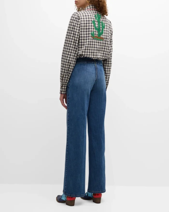 Sailor Buttoned Jeans - Image 5