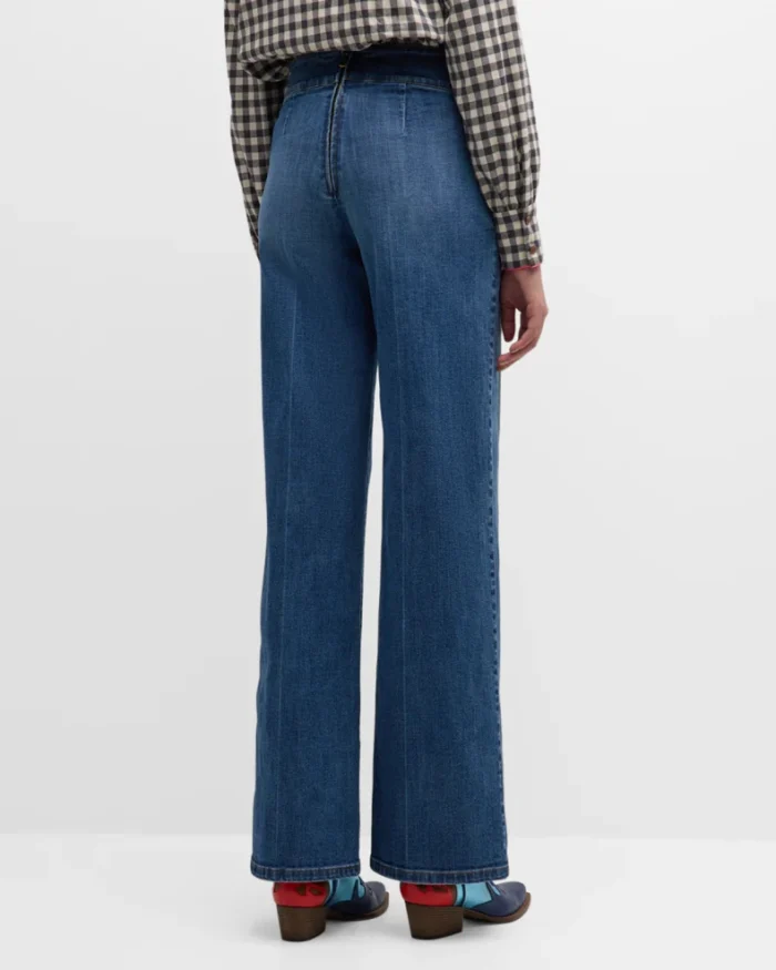 Sailor Buttoned Jeans - Image 6
