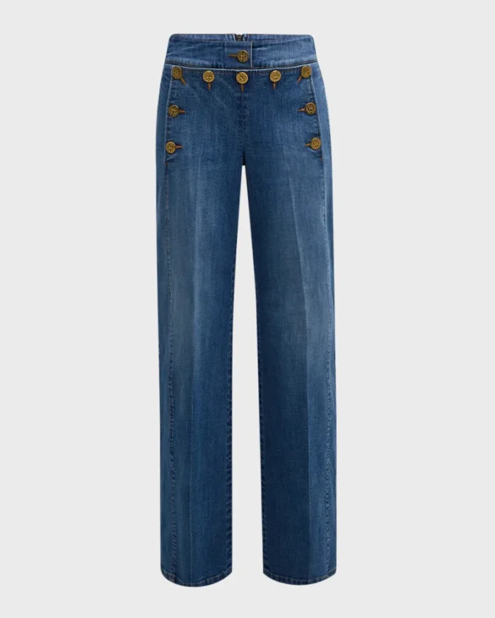 Sailor Buttoned Jeans - Image 1