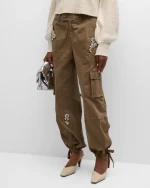 Crystal Chrysanthemum Zola Cargo Pants - Image 3