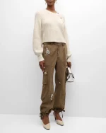 Crystal Chrysanthemum Zola Cargo Pants - Image 2