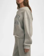 Cropped Collegiate Sweatshirt - Image 5