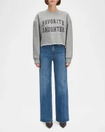 Cropped Collegiate Sweatshirt - Image 2