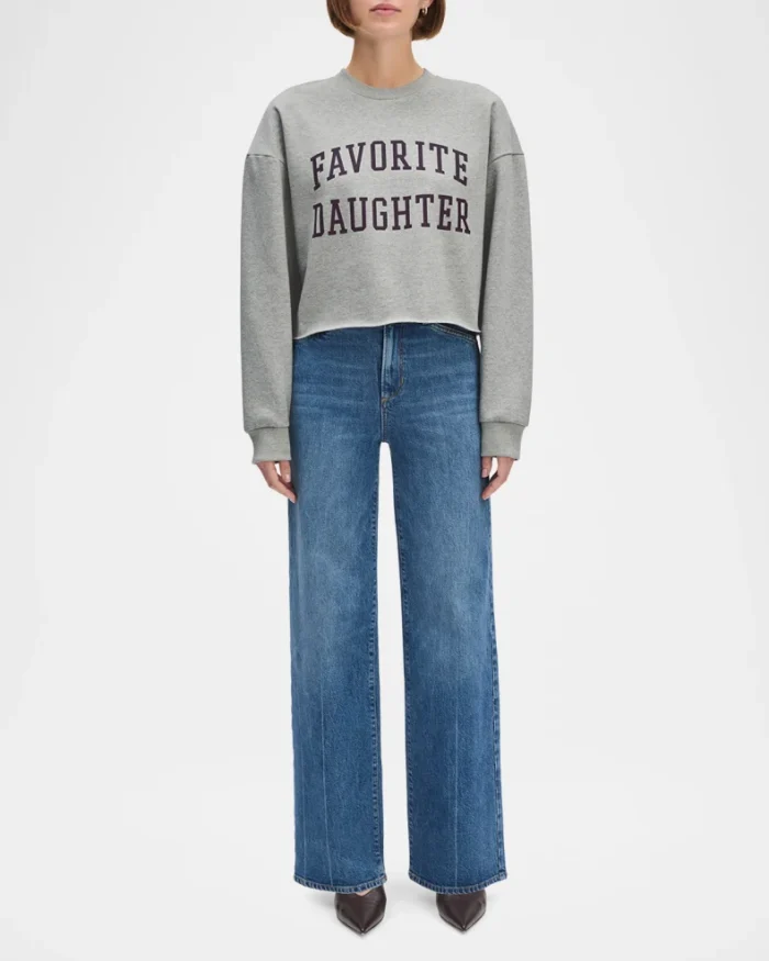 Cropped Collegiate Sweatshirt - Image 2