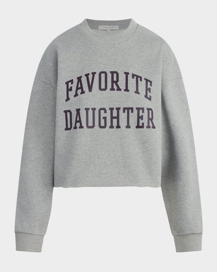 Cropped Collegiate Sweatshirt - Image 1