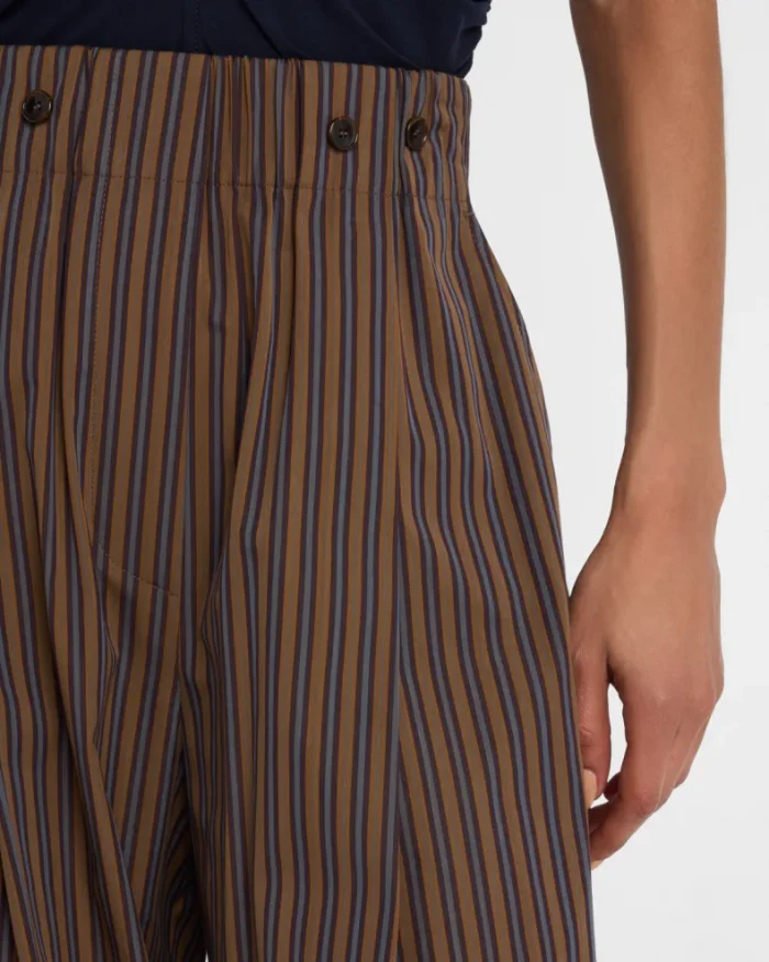 Emmett Pinstripe Wide-Leg Pants - Image 5