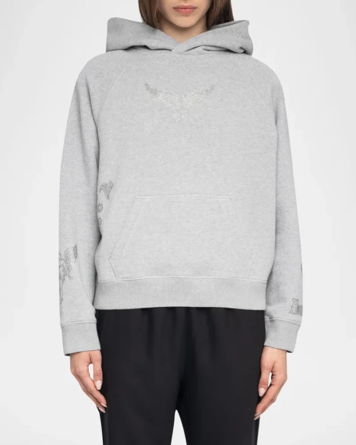 Georgy Multi Strass Hooded Sweatshirt - Image 4