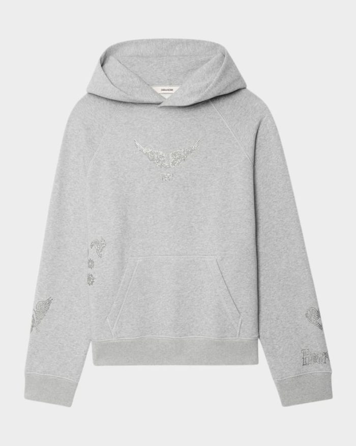 Georgy Multi Strass Hooded Sweatshirt - Image 1